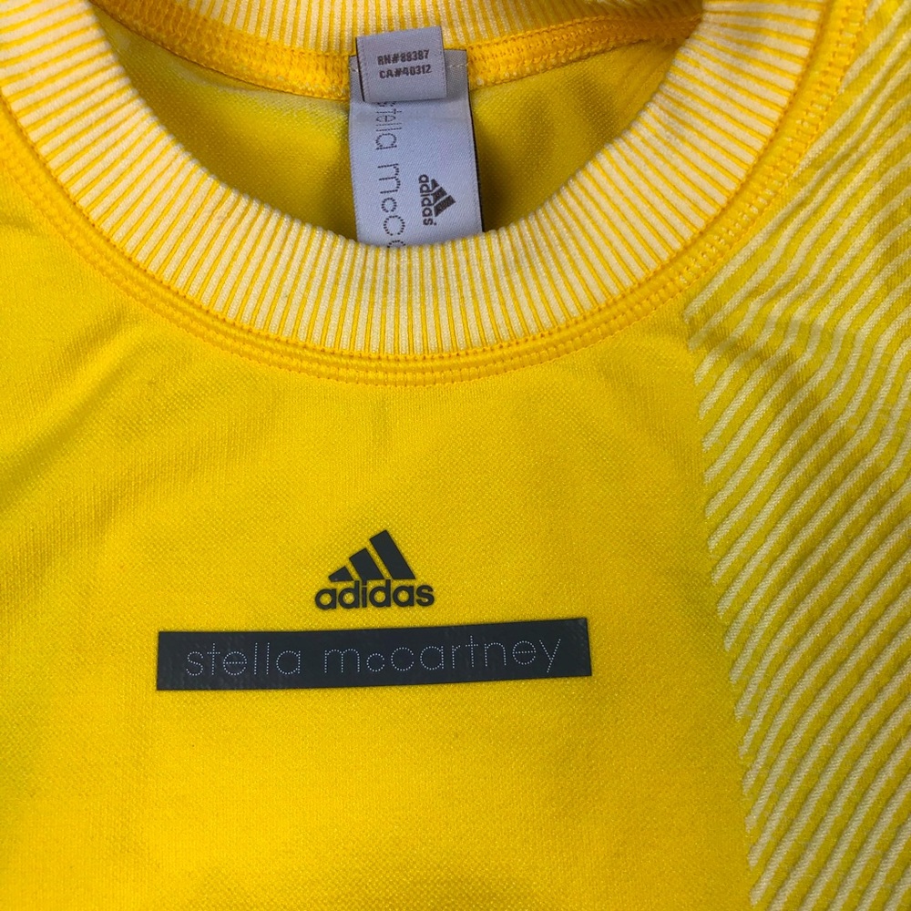 Adidas Stella Maccartney yellow tank top